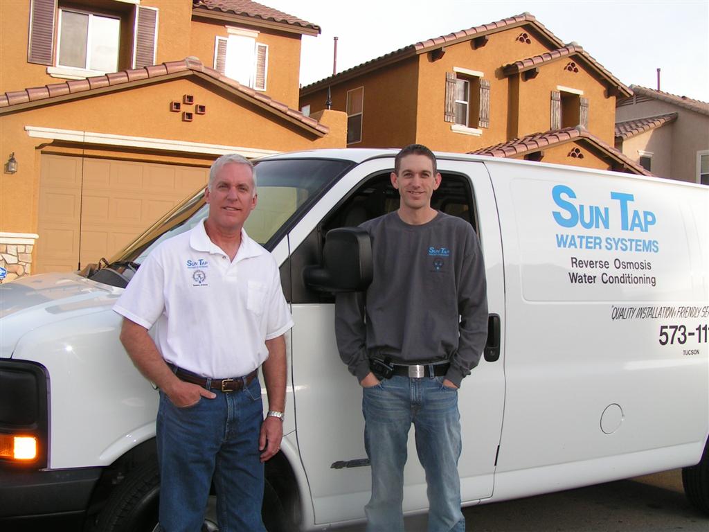 Sun Tap Water Systems Clean Water Team offering Water Conditioning, Softening and Reverse Osmosis in Tucson, AZ; Rick and Dave Bergin